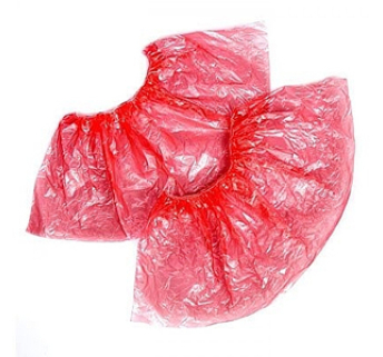 Бахилы полиэтиленовые Polix Pro Med 3 г 40x14 см красные (100 шт)