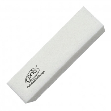 Баф-брусок для нігтів PNB 180/180 White, прямокутний