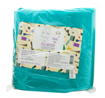 Простирадло одноразове Panni Mlada нефритове в пачці 0,8х2 м (20 шт)