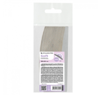 DF-40-240 Сменные файлы на мягкой основе для пилки полумесяц Staleks Pro Smart 40 240 грит (30 шт)