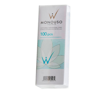 Смужки для депіляції у пачці Monouso ItalWax 7х20см білі (100 шт)