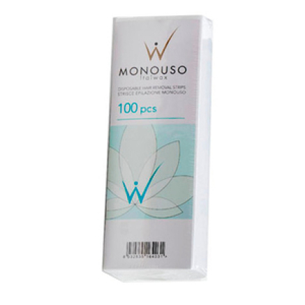 Смужки для депіляції у пачці Monouso ItalWax 7х20см білі (100 шт)
