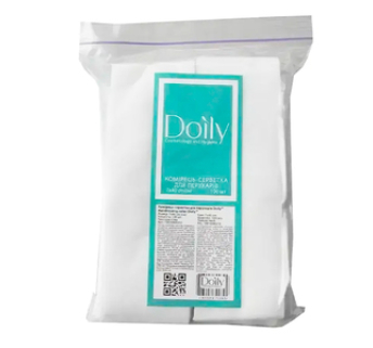 Комір-серветка для перукарів Doily 7 х 40 см гладка (100 штук)