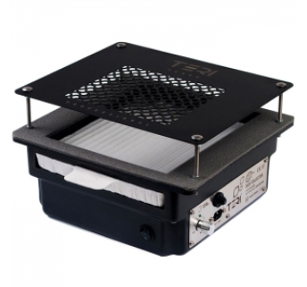 Вытяжка для маникюра встраиваемая Teri 800 2021 чёрная (сетка чёрная), 100 Вт