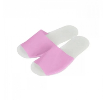 Тапочки одноразові Panni Mlada для готелів, саун та салонів краси рожеві, р.36-40 (25 шт)