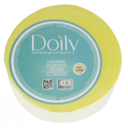Смужки для депіляції в рулоні Doily 0,07 х50м жовті (1 рул)