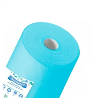 Простирадло одноразове Panni Mlada блакитне в рулоні 0,6х100 м