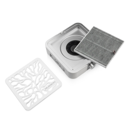 Витяжка MUSSON X3 SILVER з вугільним НЕРА-фільтром 72W для манікюру та педикюру