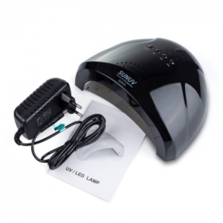 Лампа SUNUV SUN1 48W Black для манікюру з кварцевими діодами (Оригінал)