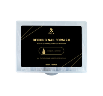 Верхні форми для нарощування нігтів F.O.X Decking Nail form, Мигдаль