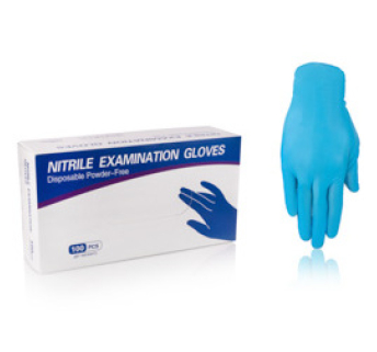 Нітрилові рукавички неопудрені Sanliu BLUE, розмір S, 66 шт