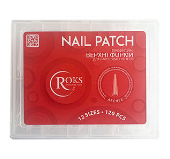 Верхні форми для нарощування нігтів ROKS ARCHER 120 шт.