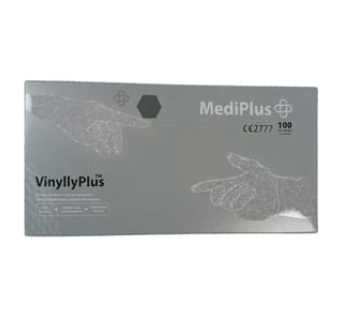 Рукавички вінілові MediPlus VinyllyPlus PF Прозорі, розмір S, 100 шт