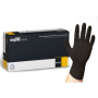 Рукавички нітрилові easyCARE nitrile BLACK чорні неопудрені, розмір S, 100 шт
