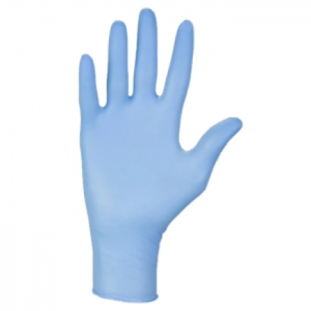 Нітрилові рукавиці MERCATOR Nitrylex Basic LIGHT BLUE (блакитний) неопудрені, розмір S, 100 шт