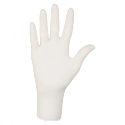 Рукавички латексні MERCATOR Comfort Powdered WHITE опудрені, розмір XL, 100 шт