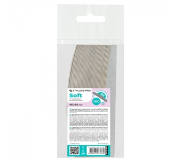 DF-40-100 Сменные файлы на мягкой основе для пилки полумесяц Staleks Pro Smart 40 100 грит (30 шт)