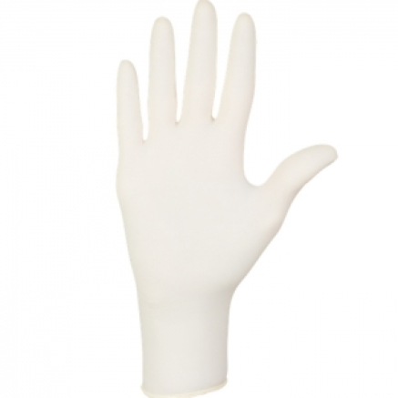 Рукавички латексні MERCATOR Comfort Powdered WHITE опудрені, розмір XS, 100 шт