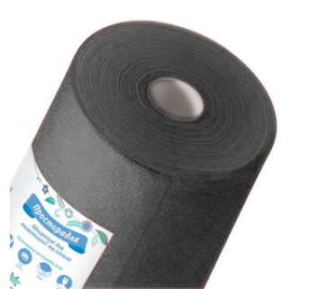 Простирадло одноразове Panni Mlada чорне в рулоні 0,8х100 м