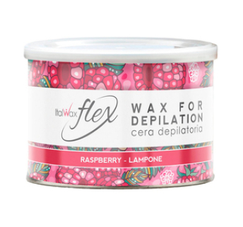 Воск для депиляции в банке FLEX Малина ItalWax 400 мл