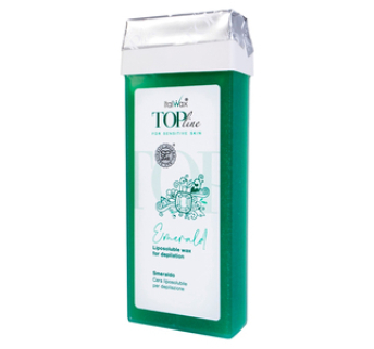 Віск для депіляції в касетах TOPline Смарагд ItalWax 100 мл