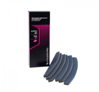 DFE-41-320 Набор Сменных Файлов для Пилки Полумесяц (шлифовщик) Staleks Expert 320 грит (10 шт)