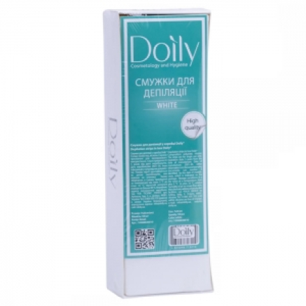 Смужки для депіляції у коробці Doily 7х22 білі (100 шт)