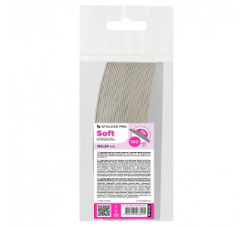 DF-40-150 Сменные файлы на мягкой основе для пилки полумесяц Staleks Pro Smart 40 150 грит (30 шт)