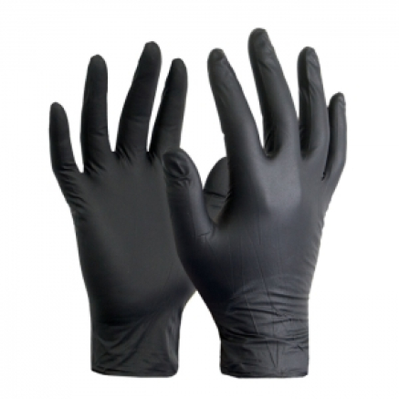 Рукавички нітрилові Mercator Nitrylex BLACK, XS, 100 шт