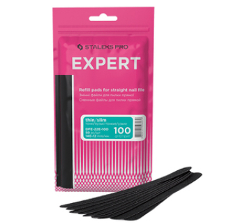 DFE-22E-100 Набор Сменных Файлов для Пилки Прямой Узкой Staleks Expert 100 грит (50 шт)