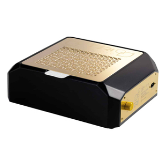 Вытяжка для маникюра настольная Teri Diamond черная (сетка золото), 111 Вт.