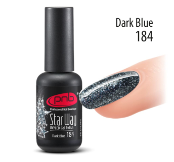Гель-лак PNB "Star Way", Dark Blue 184, 8 мл