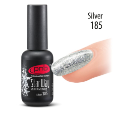Гель-лак PNB "Star Way", Silver 185, 8 мл