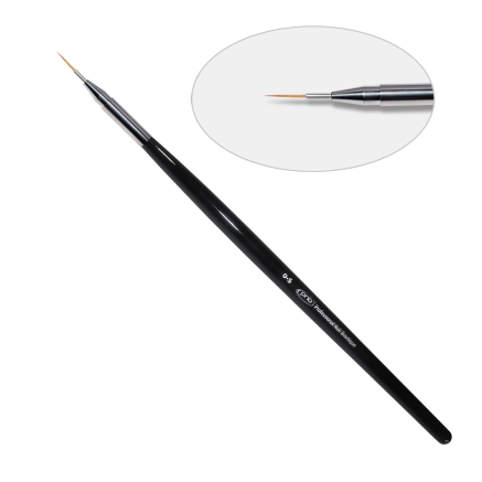7D. Кисть для дизайна круглая 0-s PNB, нейлон/Nail Art Brush round 0-s, nylon