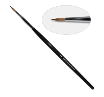 8D. Кисть для дизайна круглая 6-k PNB, колонок/Nail Art Brush round 6-k, kolinsky