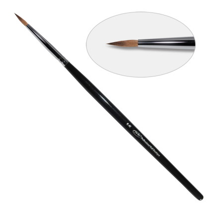 8D. Кисть для дизайна круглая 6-k PNB, колонок/Nail Art Brush round 6-k, kolinsky