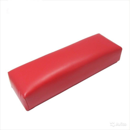 Подлокотник для маникюра из эко-кожи, красный