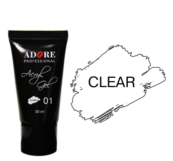 AcrylGel Adore Сlear прозрачный №1, 30 мл