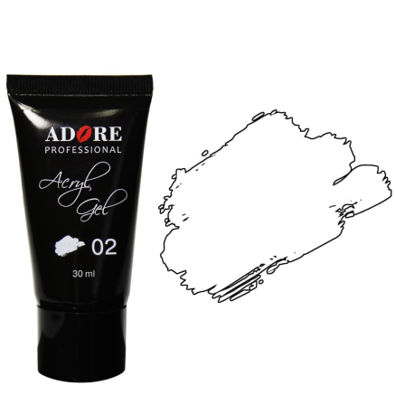 AcrylGel Adore белый №2, 30 мл