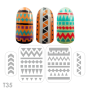 Дизайнерський трафарет для нігтів "Етно" (T35)