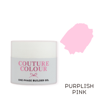 Будівельний однофазний гель для нарощування Couture Colour 1-Phase Builder Gel Purplish Pink 15 мл