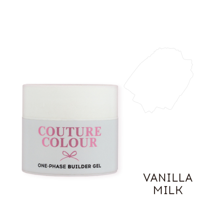Будівельний однофазний гель для нарощування Couture Colour 1-Phase Builder Gel Vanilla Milk 15 мл