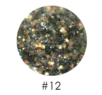 Брокат для декора ногтей 2,5 г №12