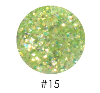 Брокат для декора ногтей 2,5 г №15