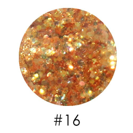 Брокат для декора ногтей 2,5 г №16