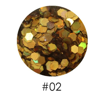 Блестки-диаманты 2,5 мм 2,5 г №02