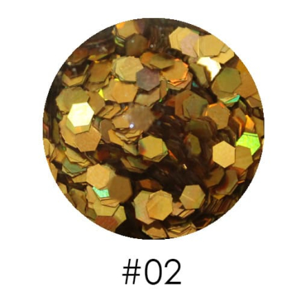 Блестки-диаманты 2,5 мм 2,5 г №02