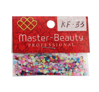 Конфетти для декора ногтей KF-33