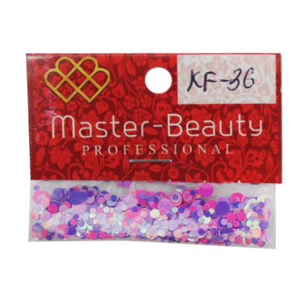 Конфетти для декора ногтей KF-36