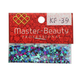 Конфетти для декора ногтей KF-39